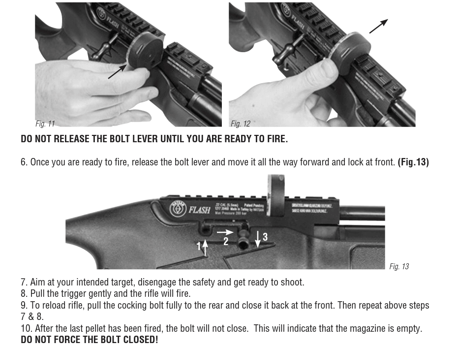 HATSAN 12 SHOT (.22) PCP MAGAZINE - FLASH, VECTIS - NeonSales South Africa