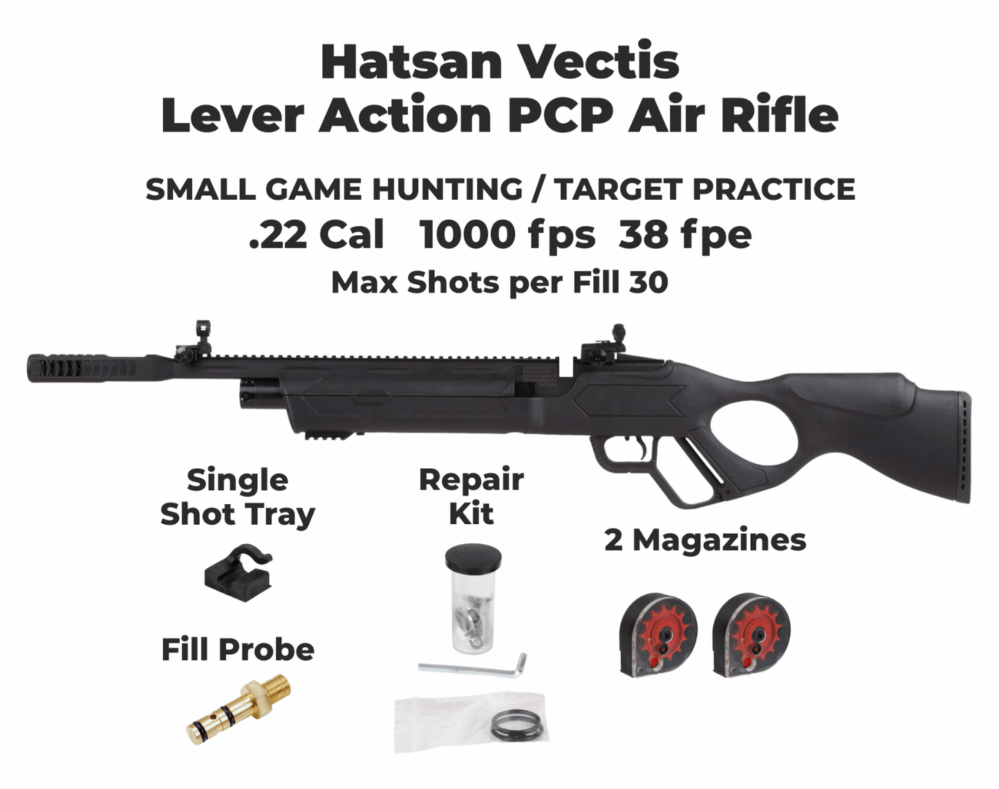 HATSAN VECTIS PCP AIR RIFLE SYNTH 5.5MM - NeonSales {{ shop.shopifyCountryName }}