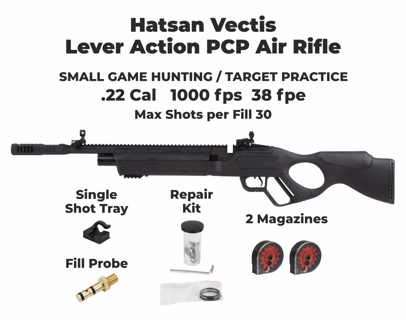 HATSAN VECTIS PCP AIR RIFLE SYNTH 5.5MM - NeonSales South Africa