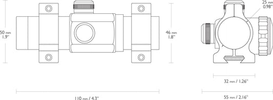 HAWKE RED DOT 1X25 9-11MM 12110 - NeonSales {{ shop.shopifyCountryName }}