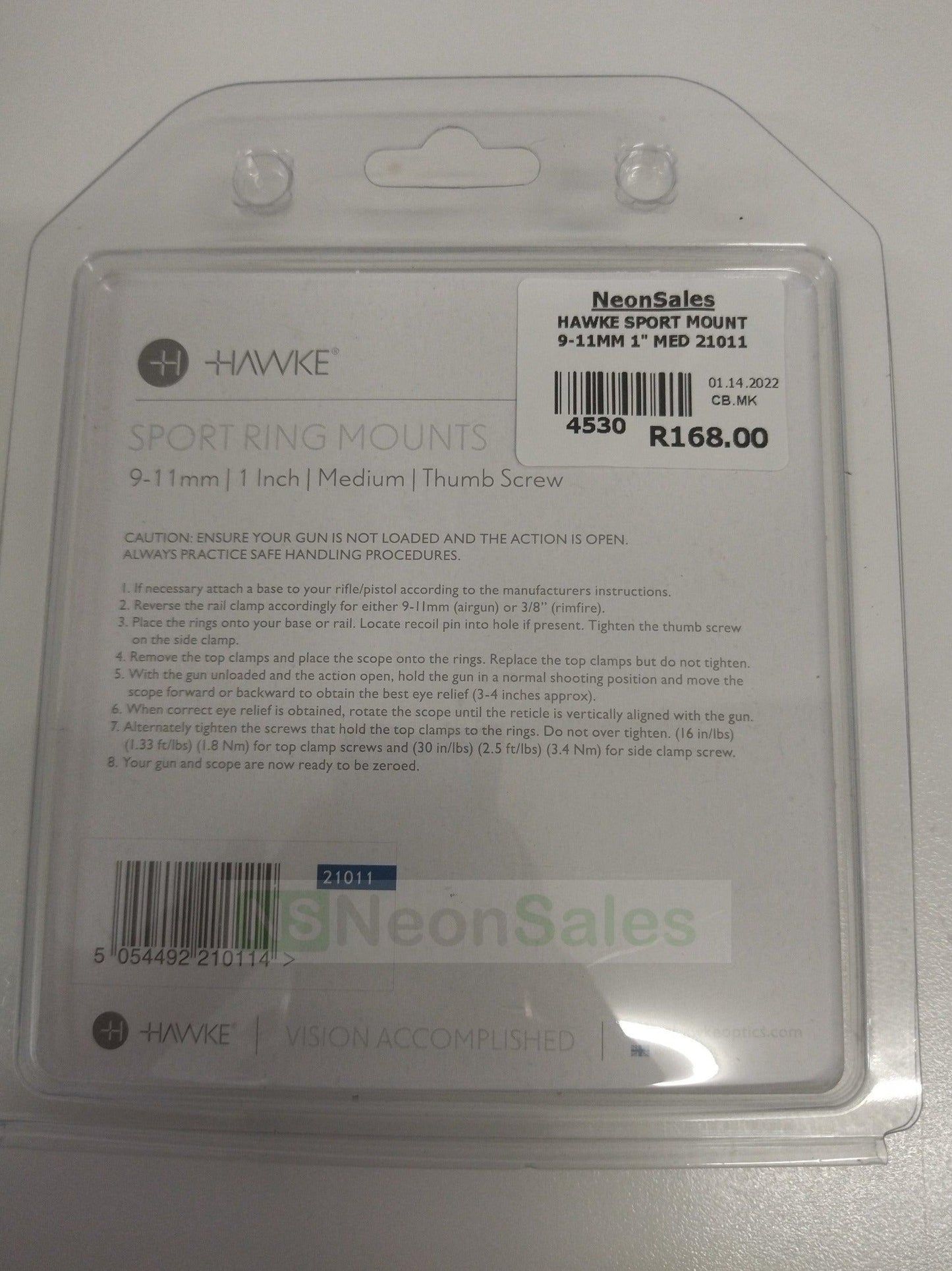 HAWKE SPORTS MOUNT 1" HIGH WEAVER - HM5207 - NeonSales {{ shop.shopifyCountryName }}