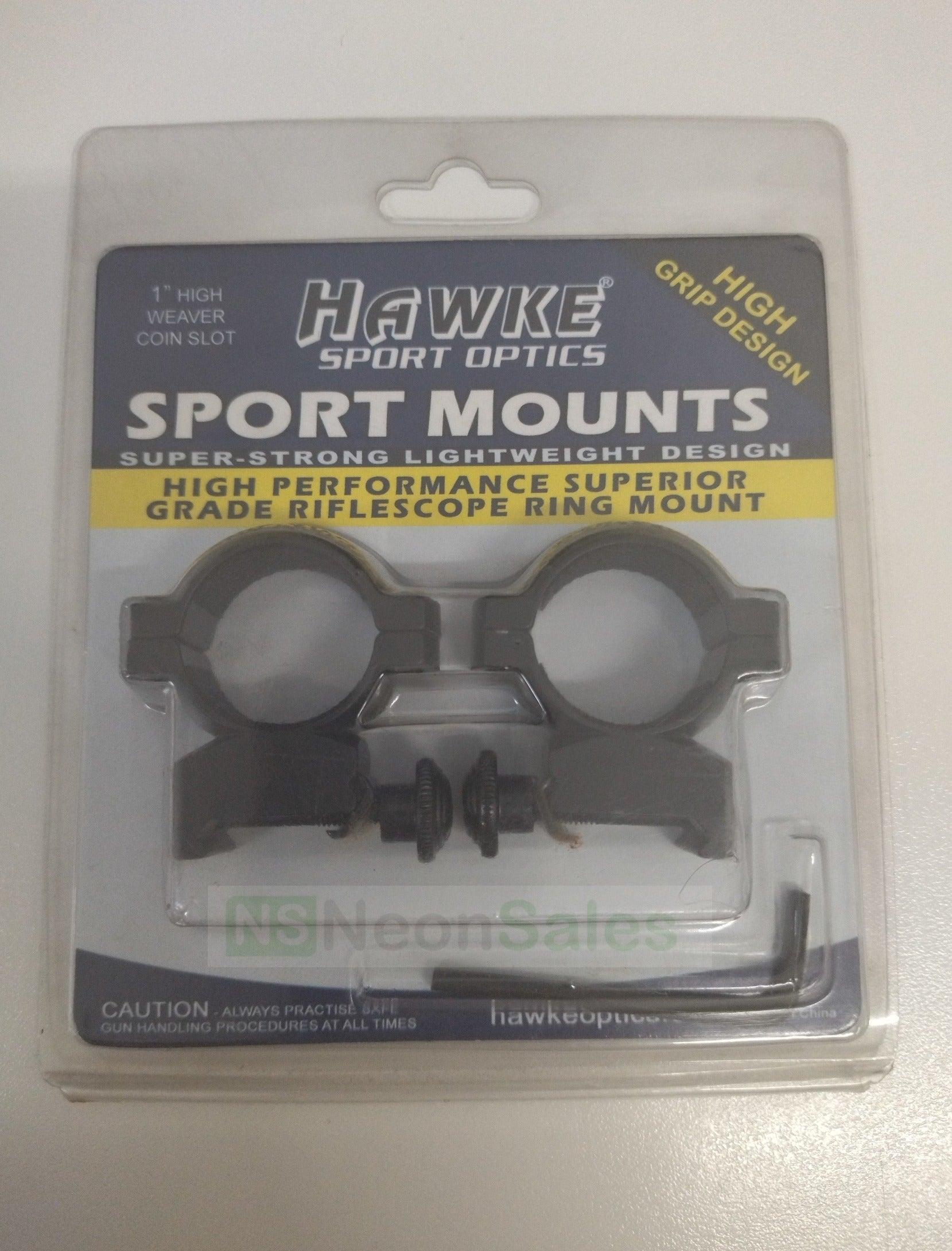 HAWKE SPORTS MOUNT 3/8" 2PC 1" HIGH - NeonSales