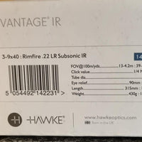 HAWKE VANTAGE 3-9X40 RIMFIRE .22 LR(SUB) IR- 14223 - NeonSales {{ shop.shopifyCountryName }}