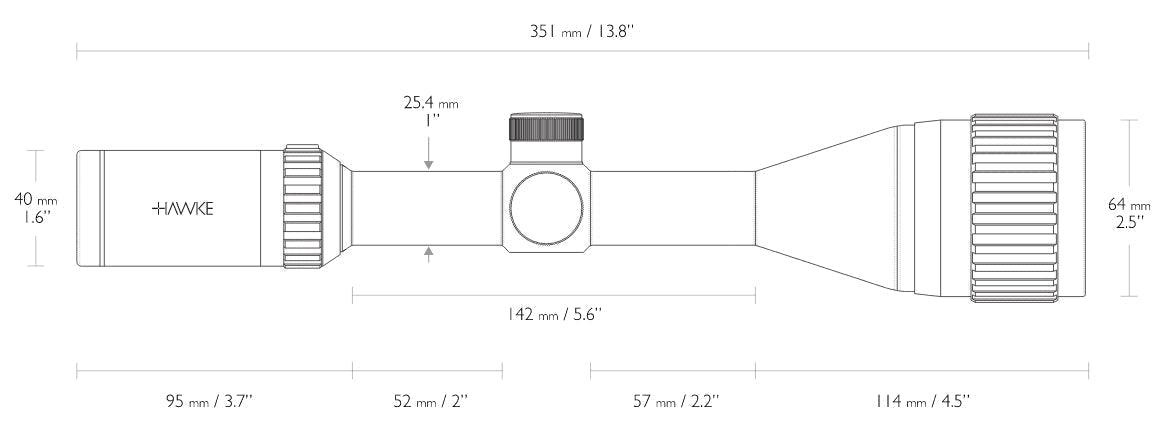 HAWKE VANTAGE 3-9X50 AO MIL DOT SCOPE - 14133 - NeonSales {{ shop.shopifyCountryName }}
