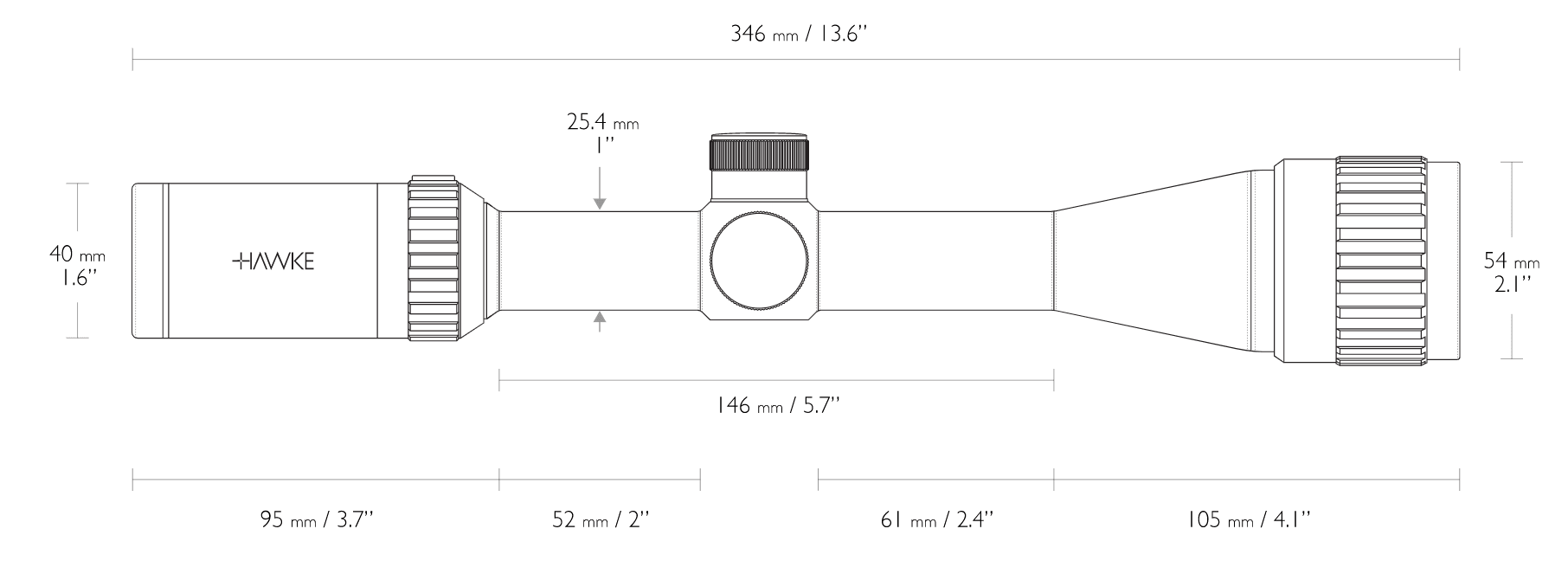 HAWKE VANTAGE 4-12X40 AO MIL DOT - 14141 - NeonSales {{ shop.shopifyCountryName }}