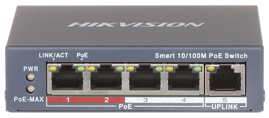 HIK 4PORT SMART POE SWITCH 100MBPS DS-3E1105P-EI - NeonSales {{ shop.shopifyCountryName }}