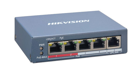HIK 4PORT SMART POE SWITCH 100MBPS DS-3E1105P-EI - NeonSales {{ shop.shopifyCountryName }}