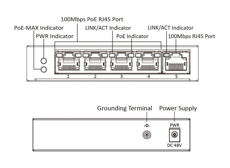 HIK 4PORT SMART POE SWITCH 100MBPS DS-3E1105P-EI - NeonSales {{ shop.shopifyCountryName }}