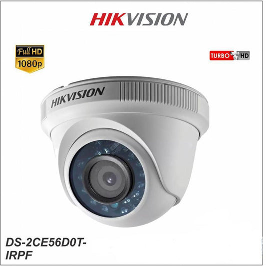 HIKVISION 2MP DOME CAMERA DS-2CE56DOT-IPF 2.8 - NeonSales {{ shop.shopifyCountryName }}