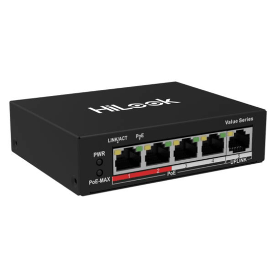 HILOOK 4 PORT POE SWITCH 100MBPS NS-0105P-35(B) - NeonSales {{ shop.shopifyCountryName }}