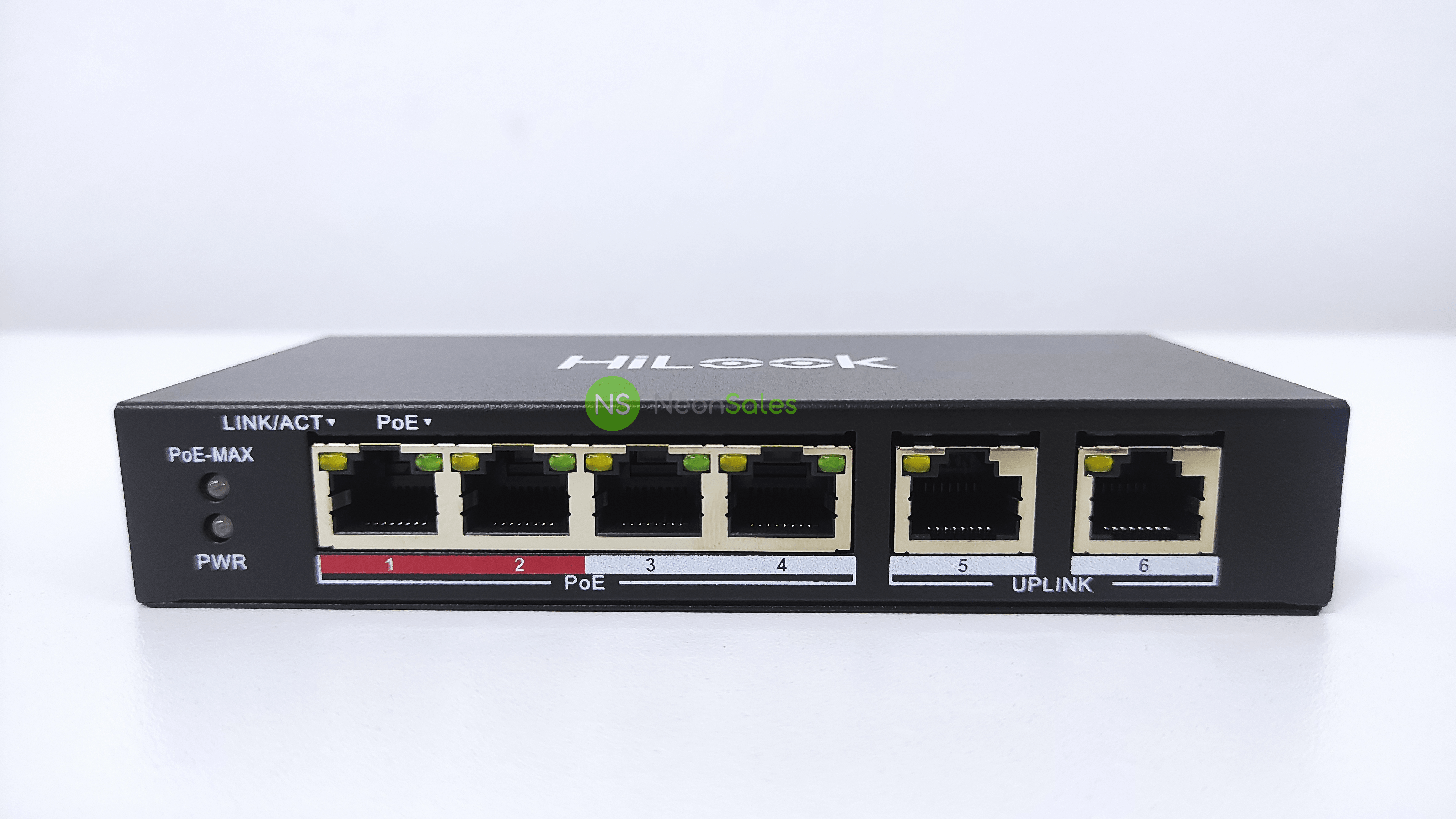 HILOOK 4 PORT POE SWITCH 10/100MBPS NS-0106P-35 - NeonSales {{ shop.shopifyCountryName }}