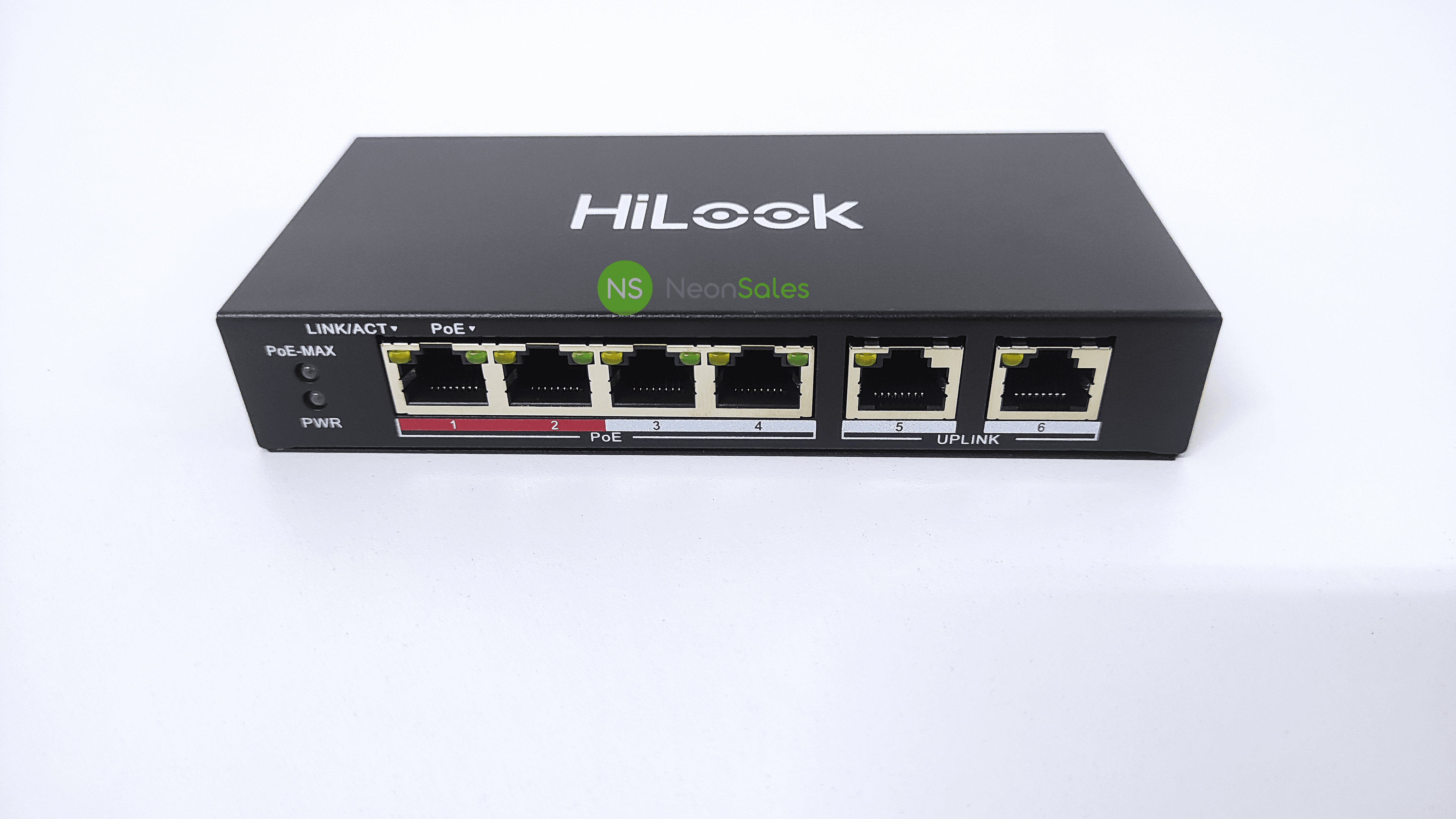 HILOOK 4 PORT POE SWITCH 10/100MBPS NS-0106P-35 - NeonSales {{ shop.shopifyCountryName }}
