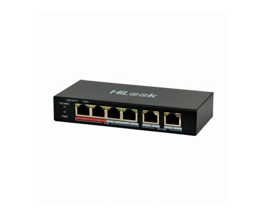 HILOOK 4 PORT POE SWITCH 10/100MBPS NS-0106P-35 - NeonSales {{ shop.shopifyCountryName }}