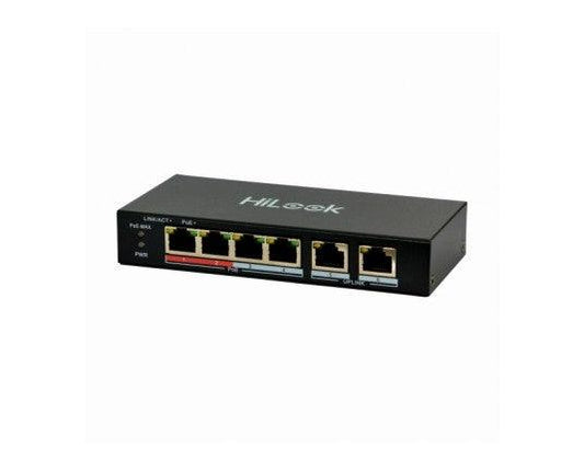 HILOOK 4 PORT POE SWITCH 10/100MBPS NS-0106P-35 - NeonSales {{ shop.shopifyCountryName }}