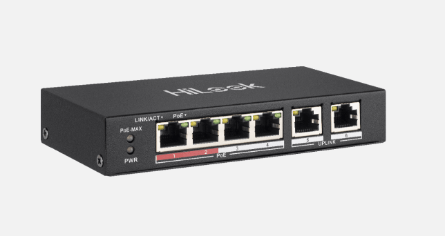 HILOOK 4 PORT POE SWITCH 10/100MBPS NS-0106P-35 - NeonSales {{ shop.shopifyCountryName }}