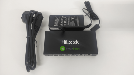HILOOK 4 PORT POE SWITCH 10/100MBPS NS-0106P-35 - NeonSales {{ shop.shopifyCountryName }}