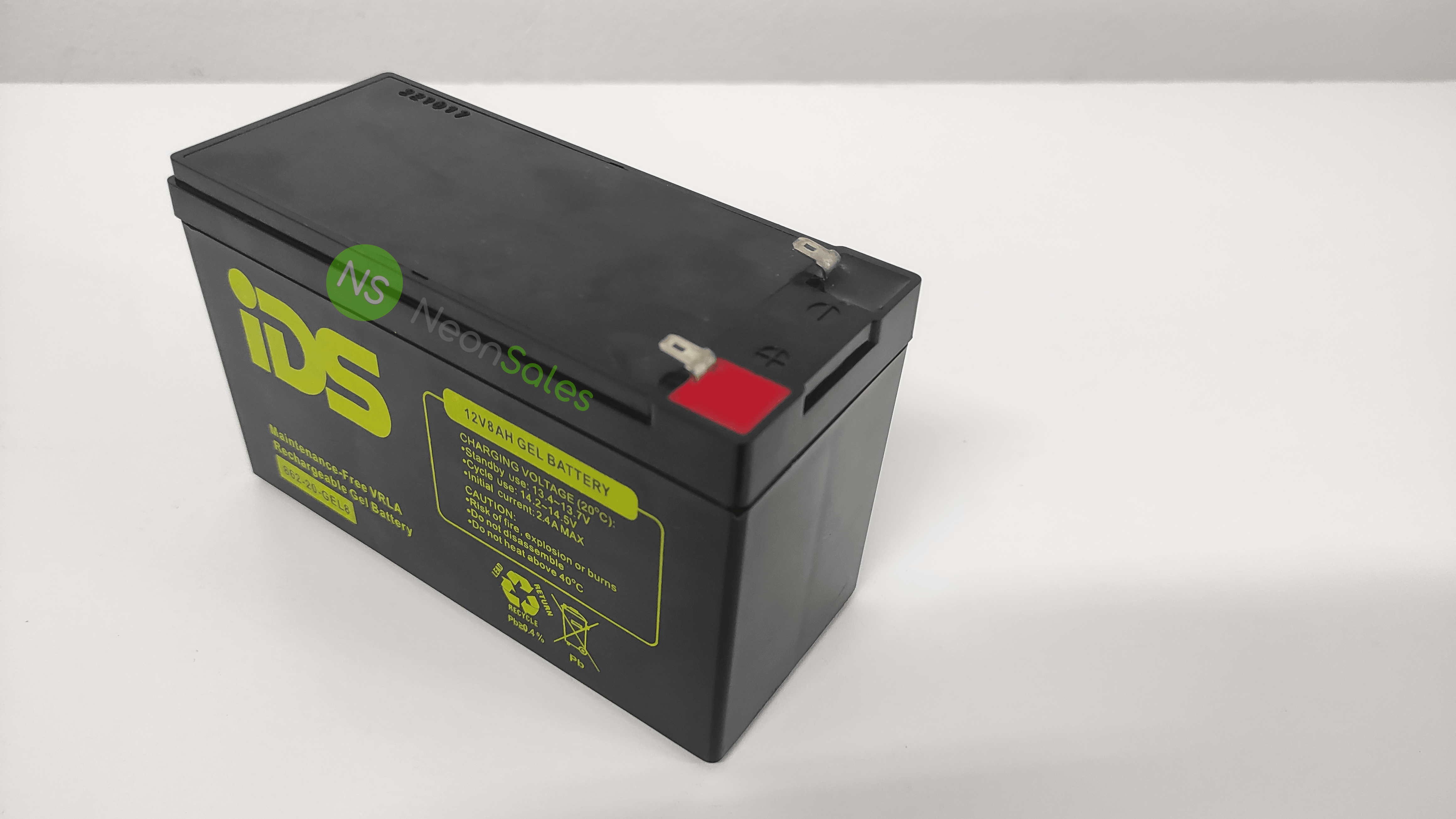 IDS 12V 8AH RECHARGEABLE GEL BATTERY - NeonSales {{ shop.shopifyCountryName }}