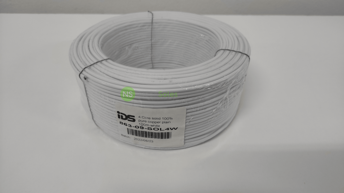 IDS 4 CORE SOLID CABLE 100M - PURE COPPER - NeonSales {{ shop.shopifyCountryName }}
