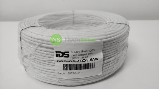 IDS 6 CORE SOLID CABLE 100M - PURE COPPER - NeonSales {{ shop.shopifyCountryName }}
