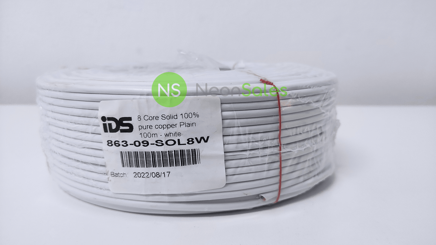 IDS 8 CORE SOLID CABLE 100M - PURE COPPER - NeonSales {{ shop.shopifyCountryName }}