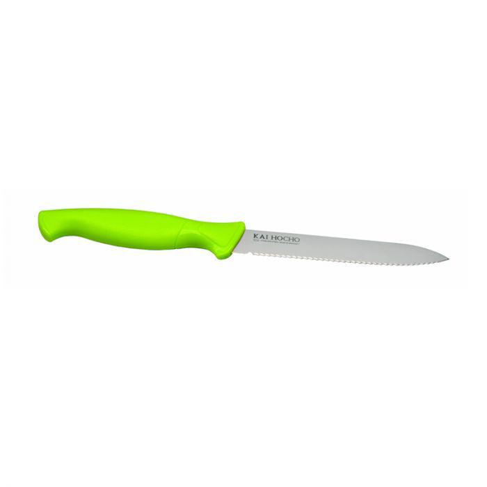 KAI HOCHO PARING KNIFE SERRATED GREEN - NeonSales