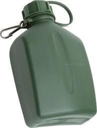 UNBRANDED 1L GREEN ARMY WATER BOTTLE ONLY - NeonSales