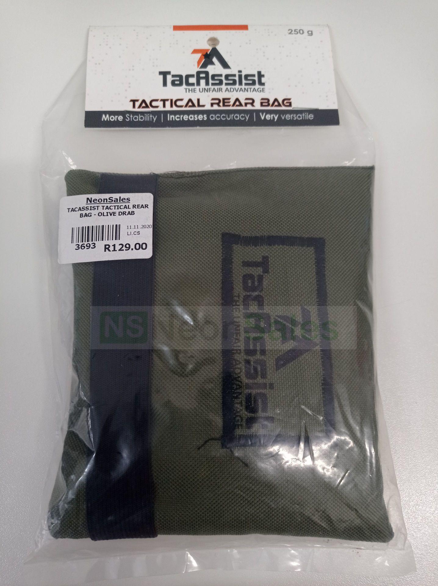 TACASSIST TACTICAL REAR BAG - OLIVE DRAB - NeonSales