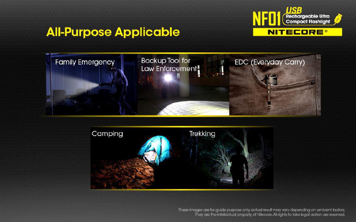 NITECORE NF01 COMPACT 1000LM TACTICAL FLASHLIGHT - NeonSales