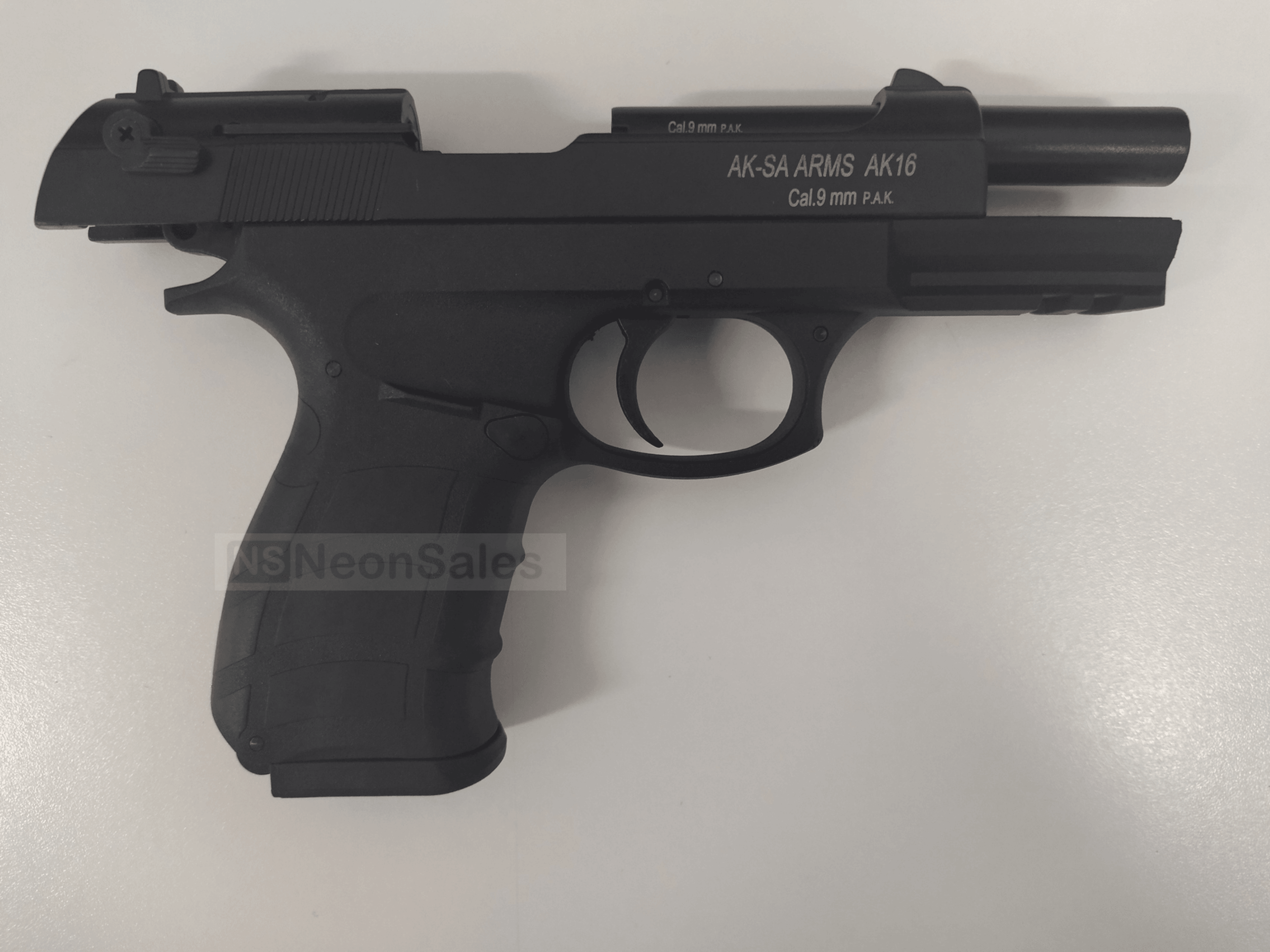 AKSA ARMS AK16 BLANK GUN - BLACK - NeonSales