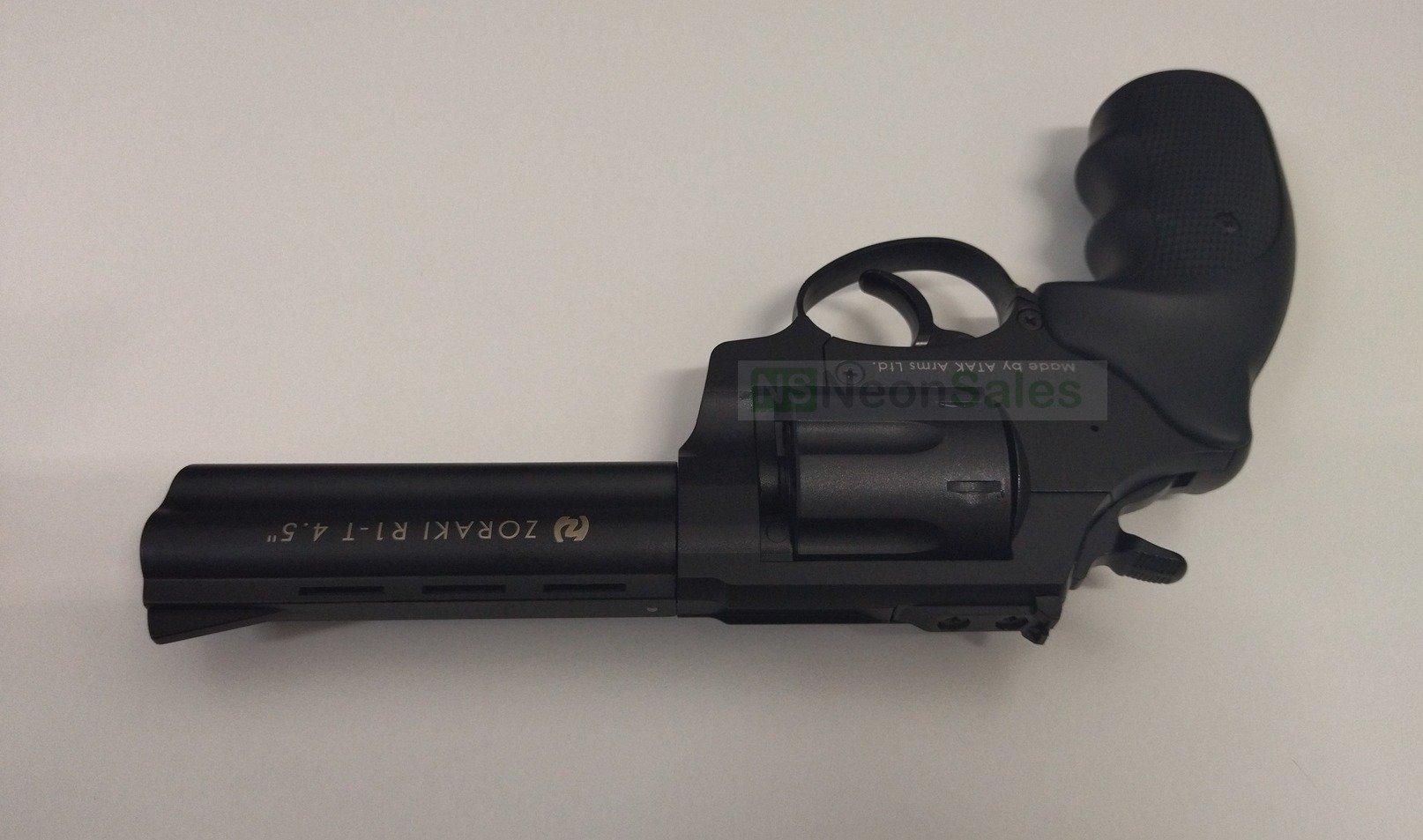 ZORAKI R1 - 4.5" REVOLVER BLANK GUN - BLACK - NeonSales