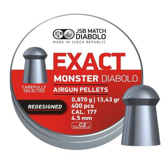 JSB .177 DIABOLO EXACT MONSTER REDESIGNED 13.43 GR - NeonSales {{ shop.shopifyCountryName }}