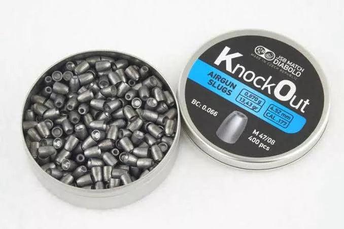 JSB .177 KO KNOCKOUT SLUGS 13.43GR - 400's - NeonSales {{ shop.shopifyCountryName }}