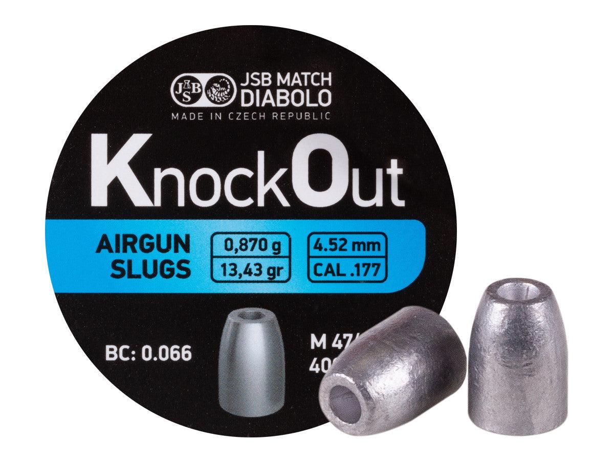 JSB .177 KO KNOCKOUT SLUGS 13.43GR - 400's - NeonSales {{ shop.shopifyCountryName }}