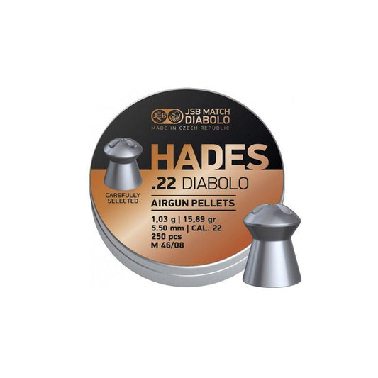 JSB .22 CAL DIABOLO HADES (15.89GR) - 250's - NeonSales {{ shop.shopifyCountryName }}