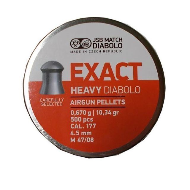 JSB 4.52MM EXACT HEAVY 10.34GR- 500'S - NeonSales {{ shop.shopifyCountryName }}