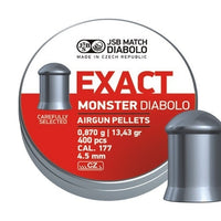 JSB 4.5MM EXACT MONSTER DIABOLO 13.43GR - 400'S - NeonSales {{ shop.shopifyCountryName }}