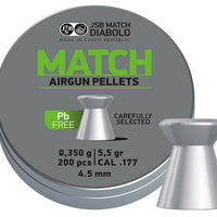 JSB 4.5MM MATCH LEAD FREE 5.5GR - 200'S - NeonSales {{ shop.shopifyCountryName }}