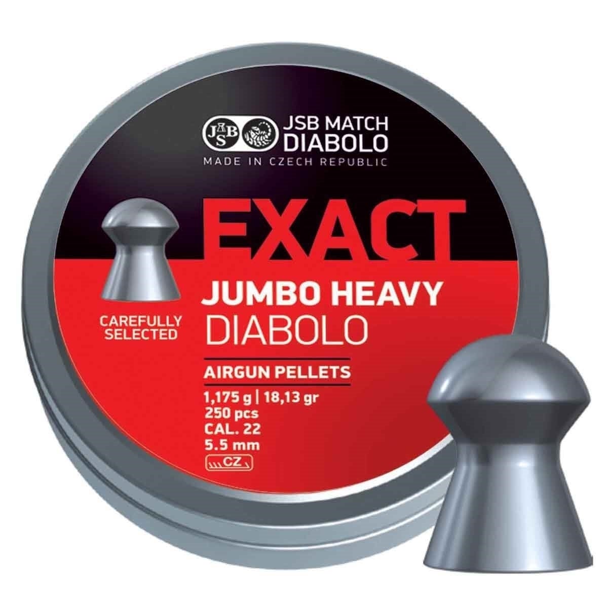 JSB 5.52MM EXACT JUMBO HEAVY 18.13GR- 500'S - NeonSales {{ shop.shopifyCountryName }}