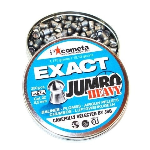 JSB 5.5MM COMETA JUMBO EXACT HEAVY 18.13GR- 250'S - NeonSales {{ shop.shopifyCountryName }}
