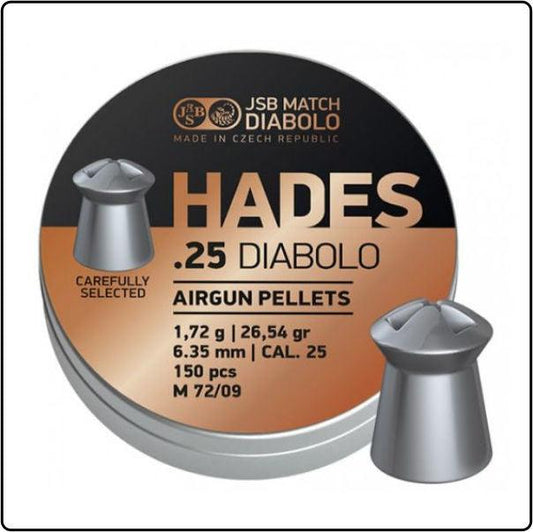 JSB 6.35MM HADES DIABOLO 26.54GR - 300'S - NeonSales {{ shop.shopifyCountryName }}