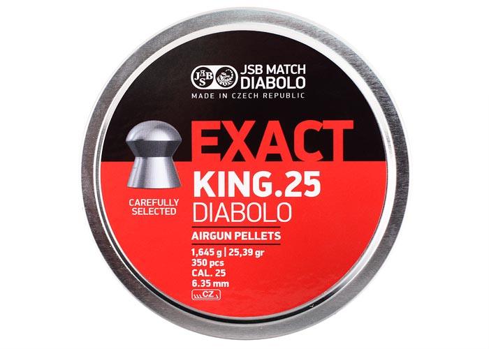 JSB DIABOLO EXACT KING .25 (25.39GR) - 350's - NeonSales {{ shop.shopifyCountryName }}