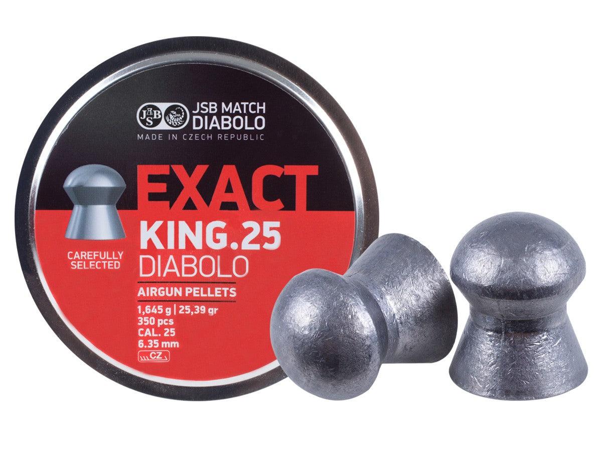 JSB DIABOLO EXACT KING .25 (25.39GR) - 350's - NeonSales {{ shop.shopifyCountryName }}