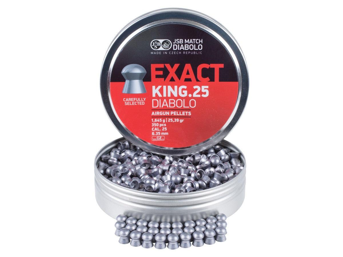 JSB DIABOLO EXACT KING .25 (25.39GR) - 350's - NeonSales {{ shop.shopifyCountryName }}