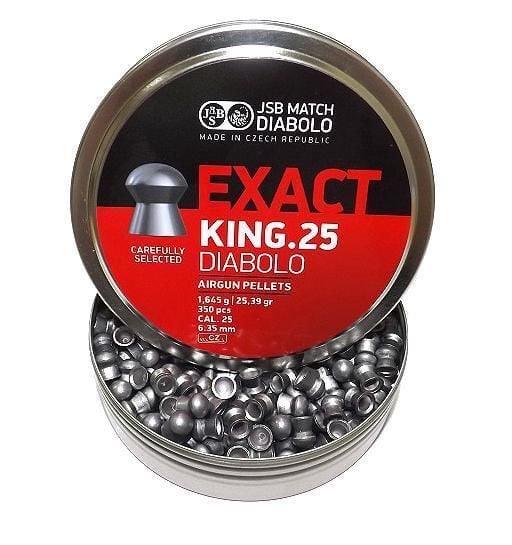 JSB DIABOLO EXACT KING .25 (25.39GR) - 350's - NeonSales {{ shop.shopifyCountryName }}