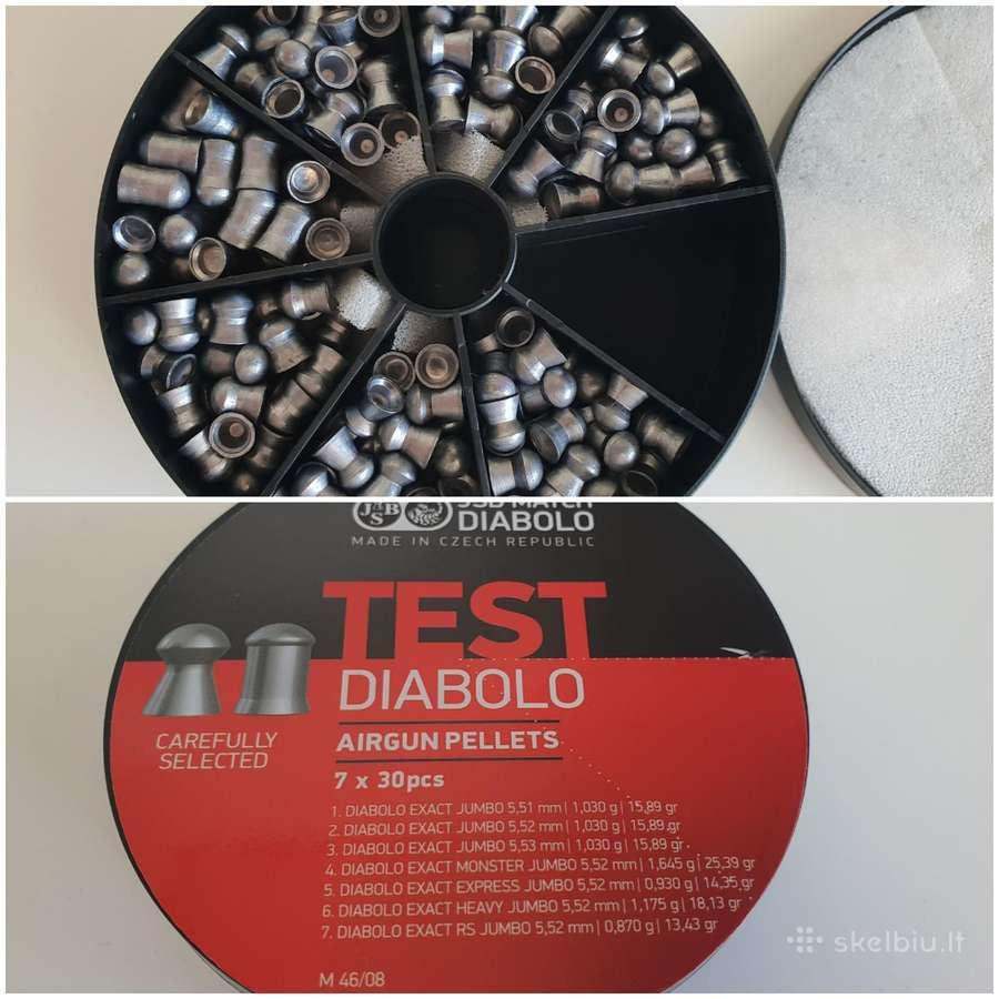 JSB DIABOLO TEST JUMBO PACK 210's, 7X30's, .22 CAL - NeonSales {{ shop.shopifyCountryName }}