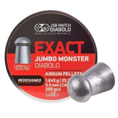 JSB EXACT MONSTER REDESIGNED .22 (25.39GR) - 200's - NeonSales {{ shop.shopifyCountryName }}