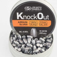 JSB KNOCKOUT SLUGS .217 (25.39GR) - 200's - NeonSales {{ shop.shopifyCountryName }}