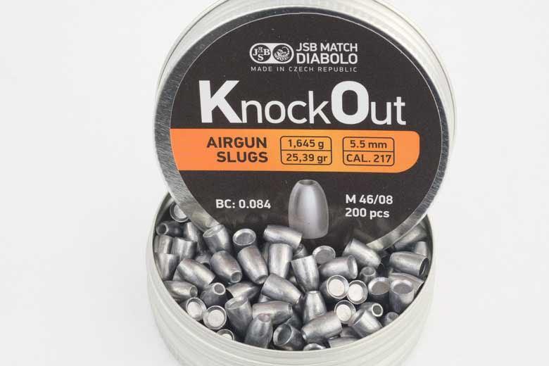 JSB KNOCKOUT SLUGS .217 (25.39GR) - 200's - NeonSales {{ shop.shopifyCountryName }}