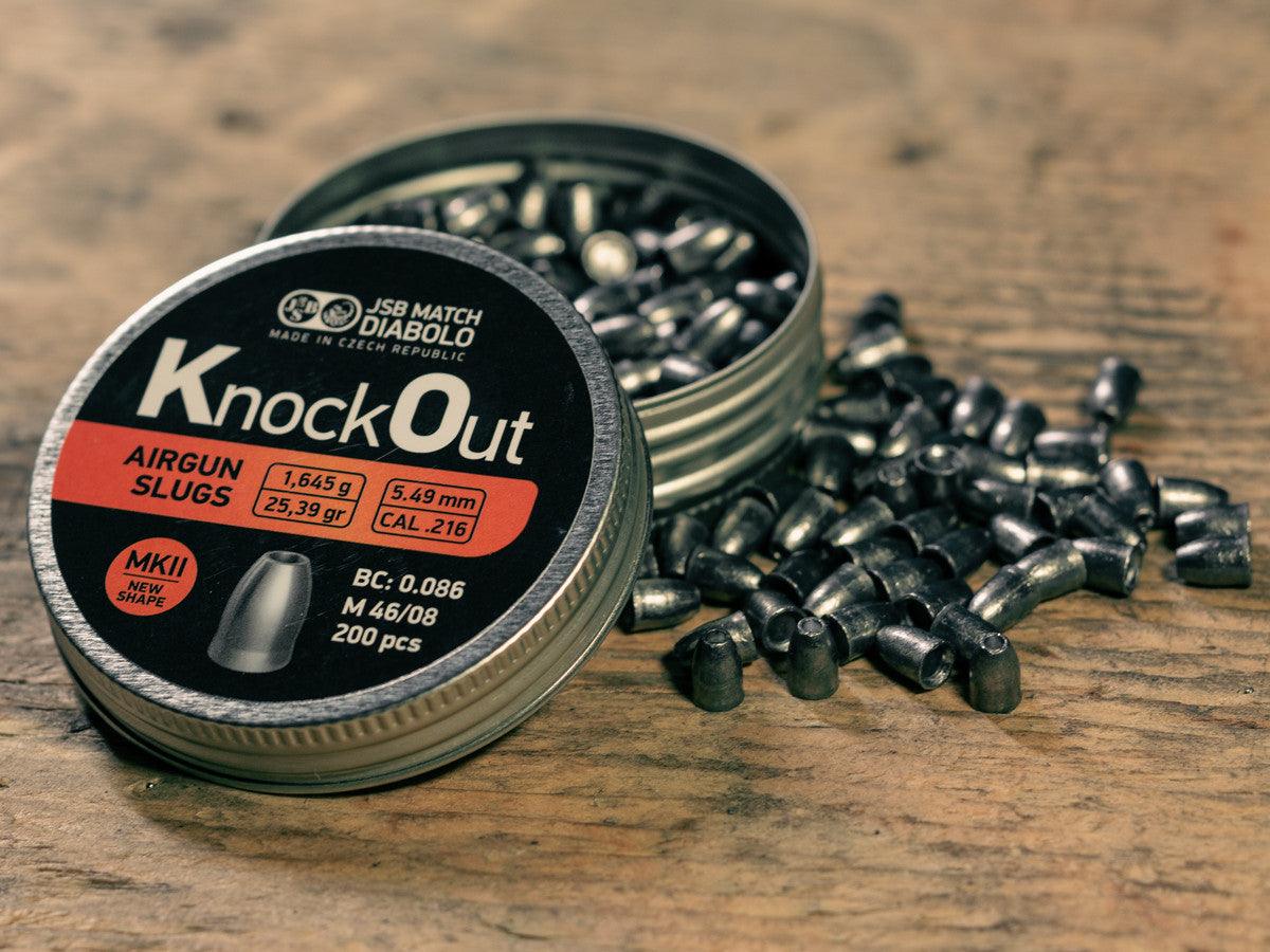 JSB KO SLUGS .216 (5.49MM) MK II - 25.39GR - 200's - NeonSales {{ shop.shopifyCountryName }}