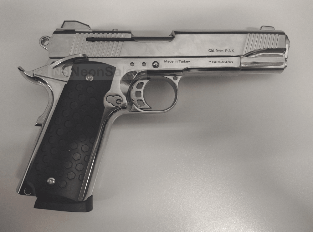 KUZEY 911 #3 BLANK GUN - S/CHROME - NeonSales {{ shop.shopifyCountryName }}